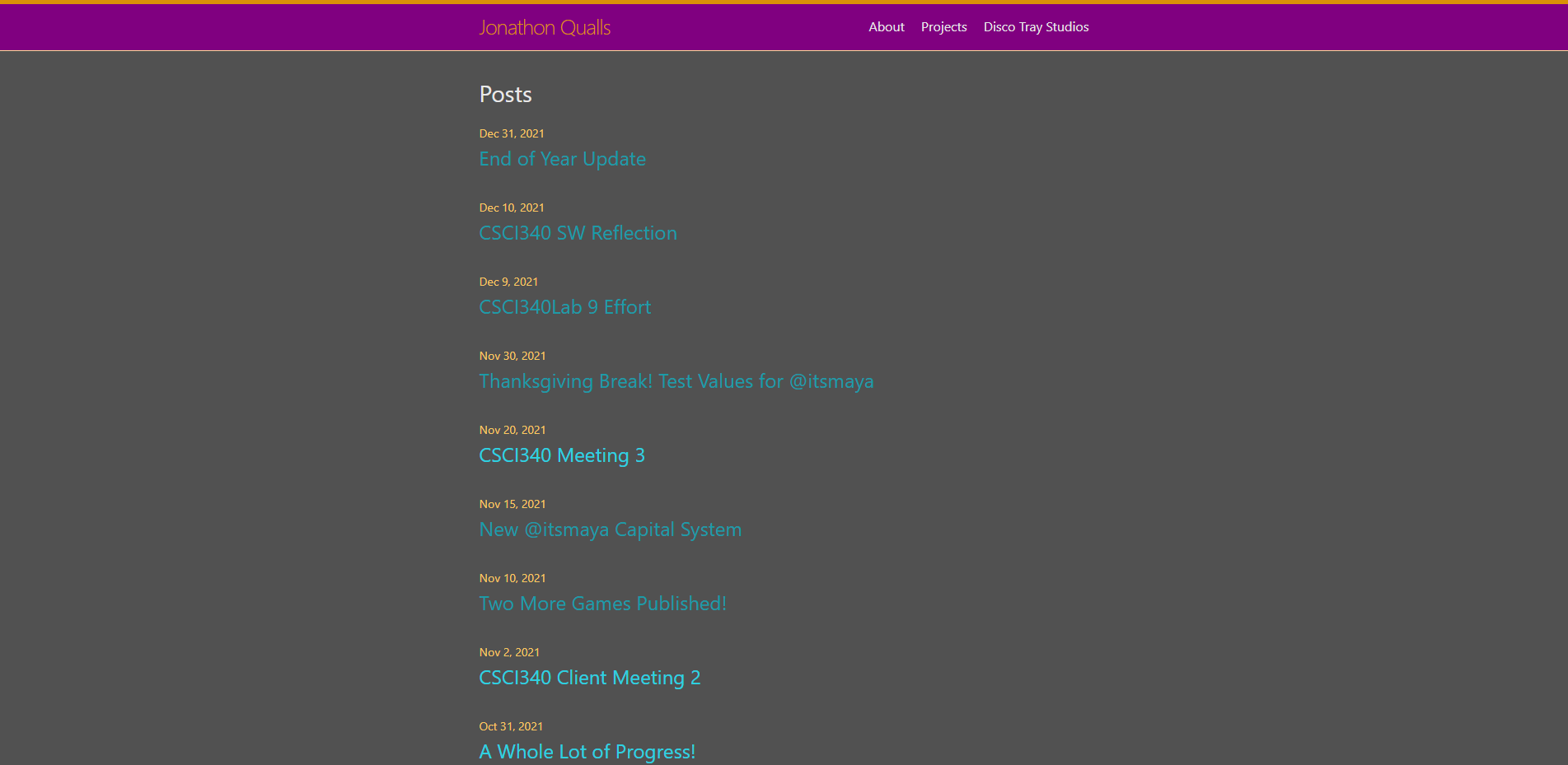 Old Blog Theme